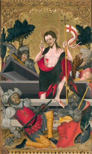 Resurrection of Christ by Guerau Gener Oil Painting