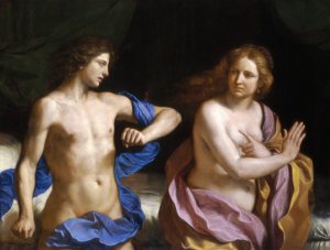 Amnon and Tamar by Guercino Oil Painting