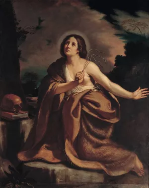 Penitent Magdalene by Guercino Oil Painting
