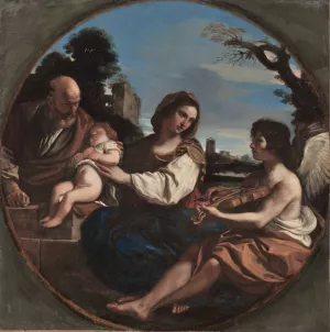 Rest on the Flight into Egypt by Guercino Oil Painting