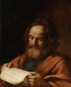 Saint Luke by Guercino Oil Painting