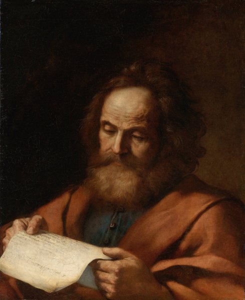 Main Product Photo of Saint Luke  Painting by Guercino