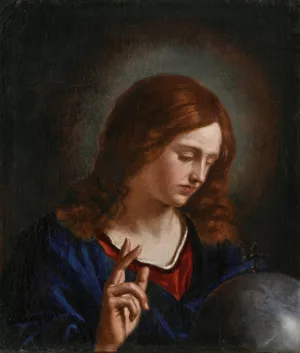 Salvator Mundi by Guercino Oil Painting