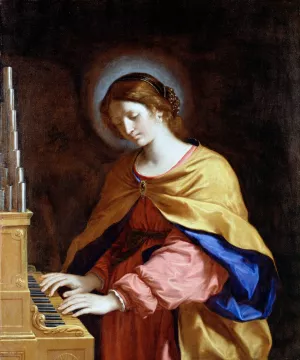 St. Cecilia by Guercino Oil Painting