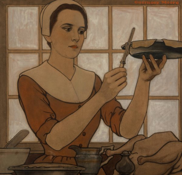 Main Product Photo of Thanksgiving  Painting by Guernsey Moore