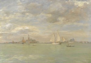 Laguna A Venezia by Guglielmo Ciardi Oil Painting