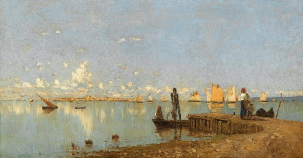 Main Product Photo of Lagune Painting by Guglielmo Ciardi