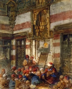 The Arab School painting by Guido Bach