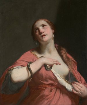 The Death of Cleopatra by Guido Cagnacci Oil Painting