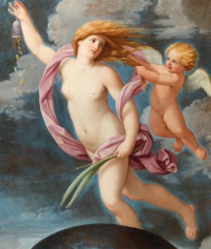 Fortuna with a purse by Guido Reni Oil Painting
