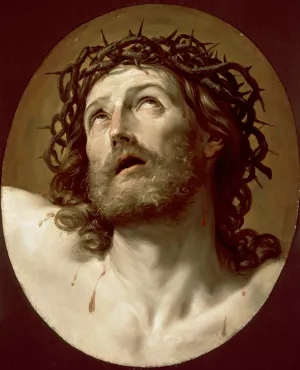 Head Of Christ Crowned With Thorns by Guido Reni Oil Painting