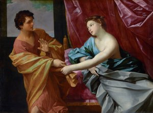 Joseph and Potiphar's Wife by Guido Reni Oil Painting