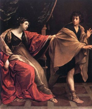 Joseph and Potiphars' Wife by Guido Reni Oil Painting