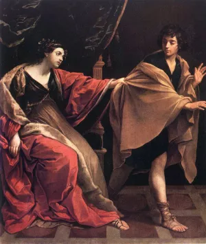Joseph and Potiphars' Wife by Guido Reni - Oil Painting Reproduction