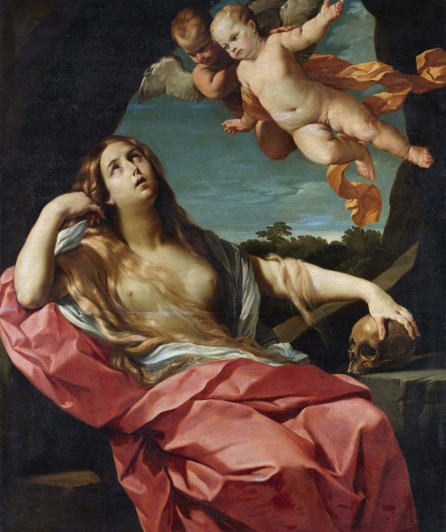 Mary Magdalene  by Guido Reni - Hand-Painted Oil Painting Reproduction