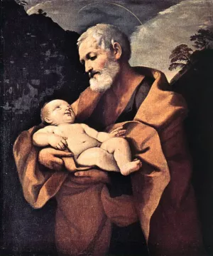 St Joseph by Guido Reni - Oil Painting Reproduction
