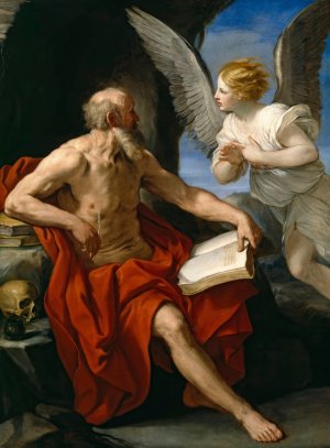 The Angel Appearing to St. Jerome by Guido Reni Oil Painting