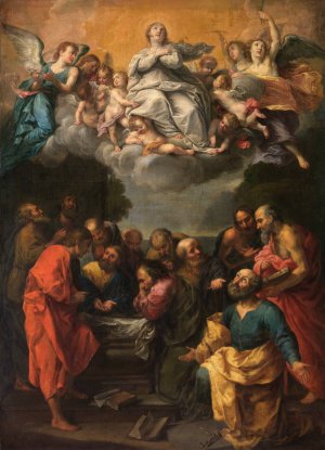 The Assumption of Mary by Guido Reni Oil Painting