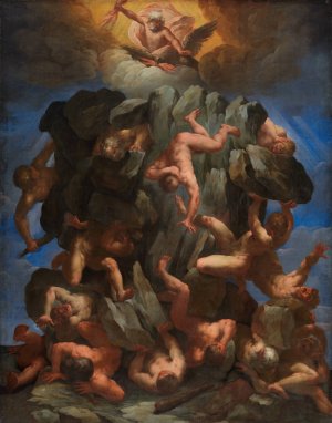 The Fall of the Giants by Guido Reni Oil Painting