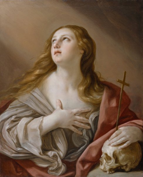 The Penitent Magdalene by Guido Reni - Hand-Painted Oil Painting Reproduction