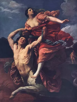 The Rape of Dejanira painting by Guido Reni