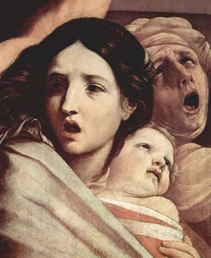 The Slaughter of the Innocents Detail #1 by Guido Reni Oil Painting