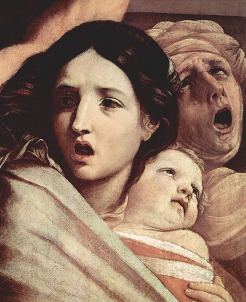 Main Product Photo of The Slaughter of the Innocents Detail #1 Painting by Guido Reni