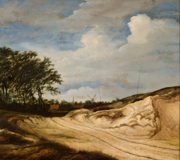 Main Product Photo of Landscape with the Dune  Painting by Guillam Dubois