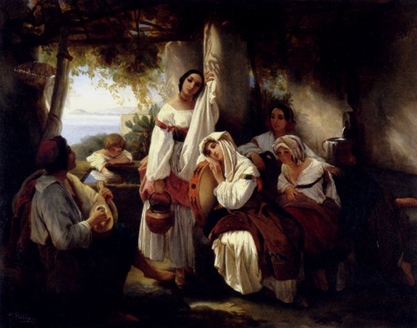 Main Product Photo of A Melancholy Ballad Painting by Guillaume Bodinier