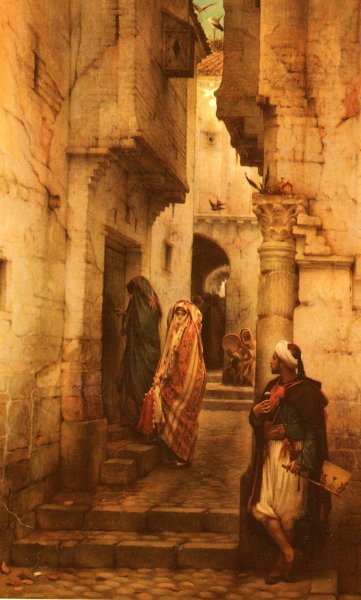 Main Product Photo of The Love Token Painting by Guillaume Charles Brun