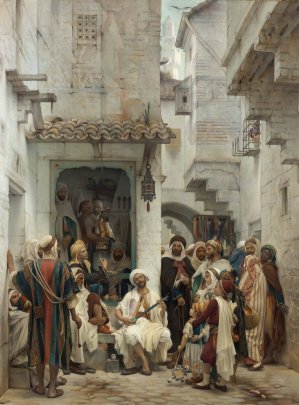 The Performance by Guillaume-Charles Brun Oil Painting