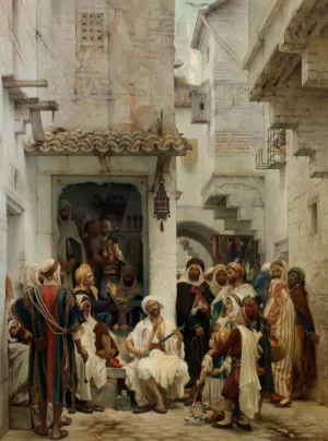 The Performance by Guillaume Charles Brun Oil Painting