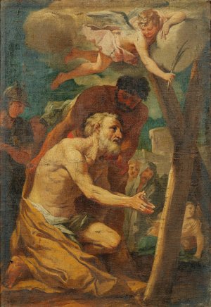 The Martyrdom Of Saint Andrew by Guillaume Courtois Oil Painting