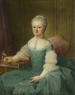 Portrait of a Lady from the van de Poll Family, possibly Anna Maria Dedel, Wife of Jan van de Poll by Guillaume De Spinny Oil Painting