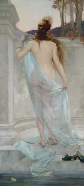 Diana Leaving Her Bath by Guillaume Dubufe Oil Painting