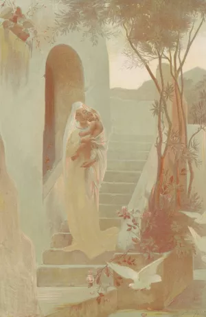L'Enfant by Guillaume Dubufe Oil Painting
