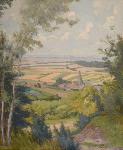 Sermiers by Guillaume-Ernest Pellus - Hand-Painted Oil Painting Reproduction