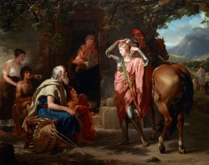 Erminia and the Shepherds by Guillaume-Guillon Lethiere Oil Painting