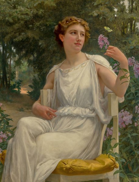 A Beauty Of Nature by Guillaume Seignac - Hand-Painted Oil Painting Reproduction