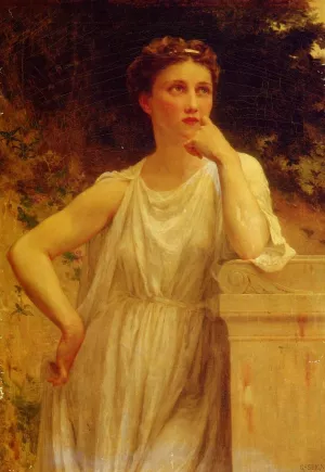A Wistful Moment Oil painting by Guillaume Seignac