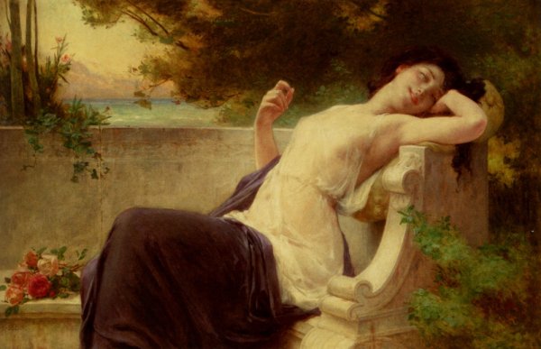 Main Product Photo of An Afternoon Rest Painting by Guillaume Seignac