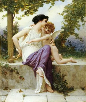 Cupid Disarmed by Guillaume Seignac - Oil Painting Reproduction