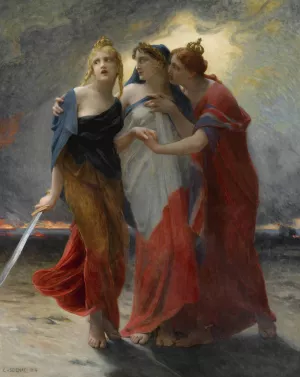 La Belgique, La France Et L'angleterre Devant L'invasion Allemande by Guillaume Seignac Oil Painting