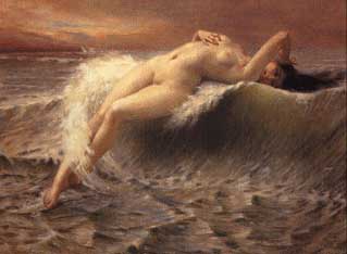 Main Product Photo of La Vague Painting by Guillaume Seignac