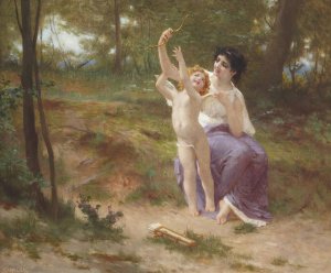 Love disarmed by Guillaume Seignac Oil Painting