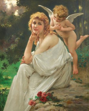 Love's muse Oil painting by Guillaume Seignac