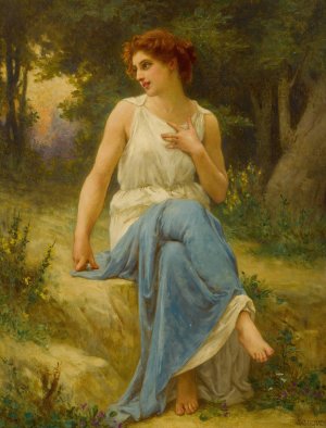 Portrait Of A Seated Woman by Guillaume Seignac Oil Painting
