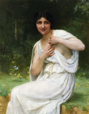 Preparing for the Bath Oil painting by Guillaume Seignac