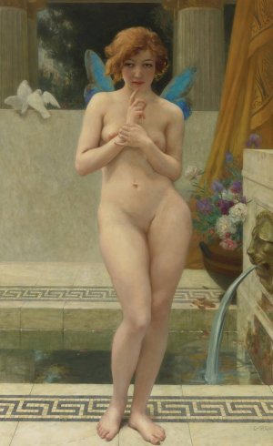 Psyche A La Fontaine by Guillaume Seignac Oil Painting