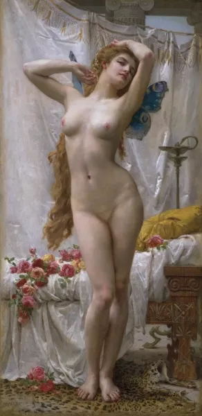The Awakening of Psyche by Guillaume Seignac - Oil Painting Reproduction